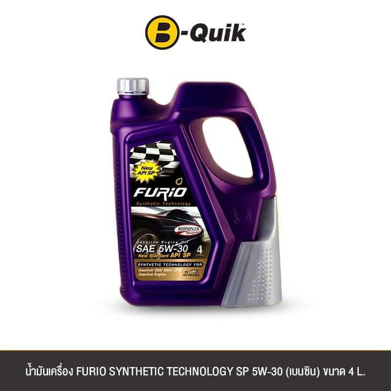 น้ำมันเครื่องเกรดกึ่งสังเคราะห์ FURIO SYNTHETIC TECHNOLOGY SP 5W-30 (เบนซิน) ขนาด 4L._0